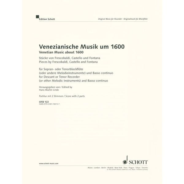 Schott Venezianische Musik um 1600