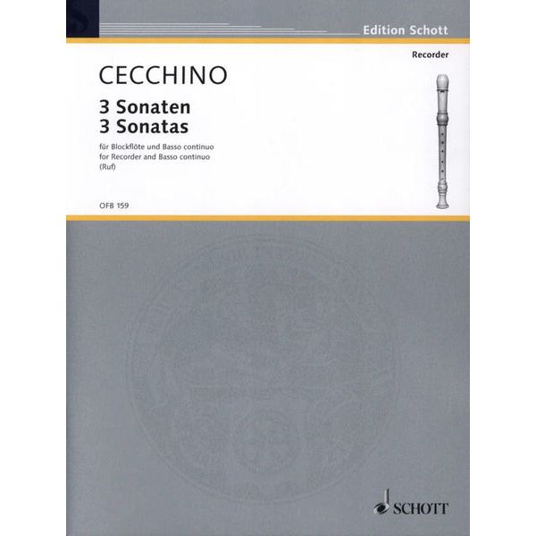 Schott Cecchino 3 Sonaten