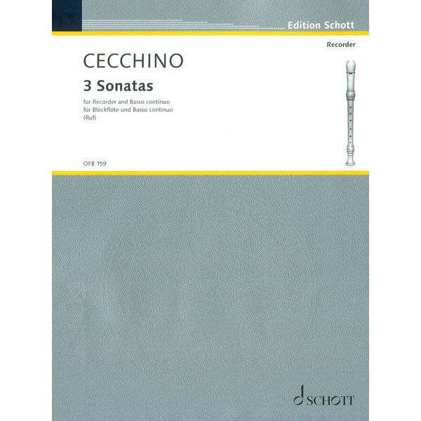 Schott Cecchino 3 Sonaten