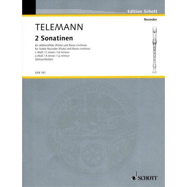 Schott Telemann 2 Sonatinen