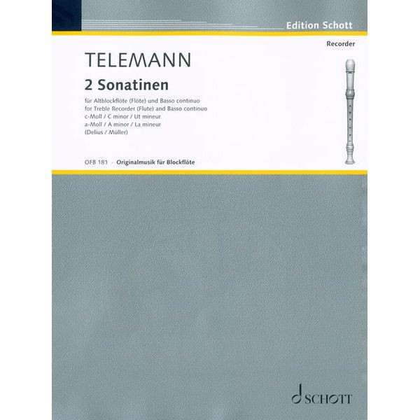 Schott Telemann 2 Sonatinen