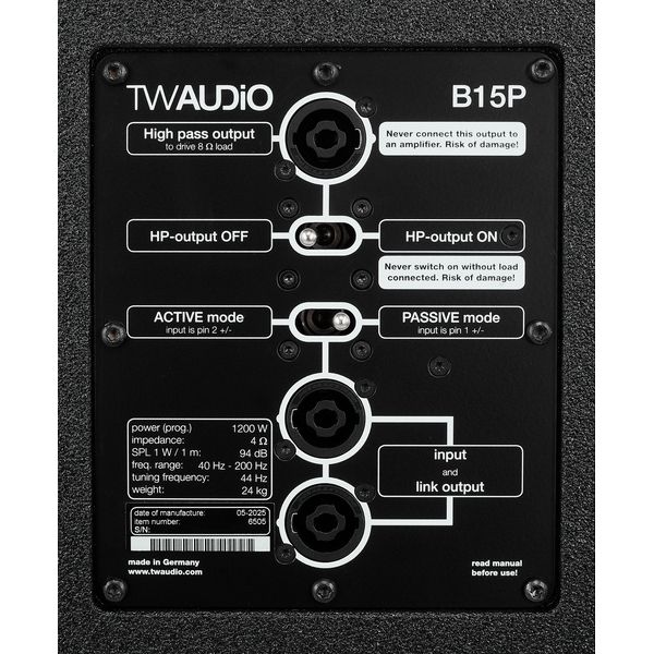 TW AUDiO B15P