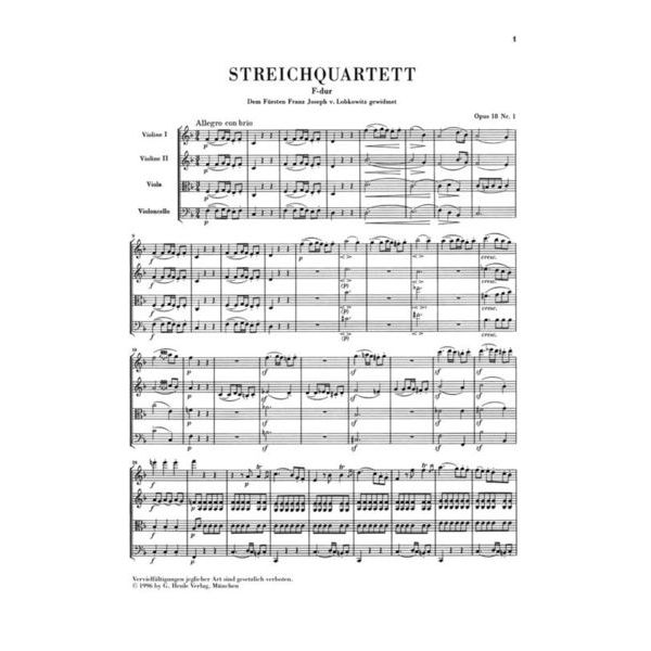 Henle Verlag Beethoven Streichquartette