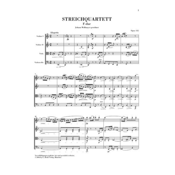 Henle Verlag Beethoven Streichquartette