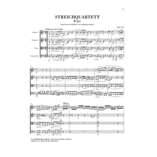 Henle Verlag Beethoven Streichquartette