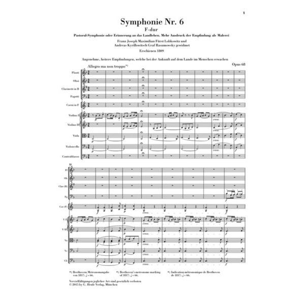 Henle Verlag Beethoven Symphonien