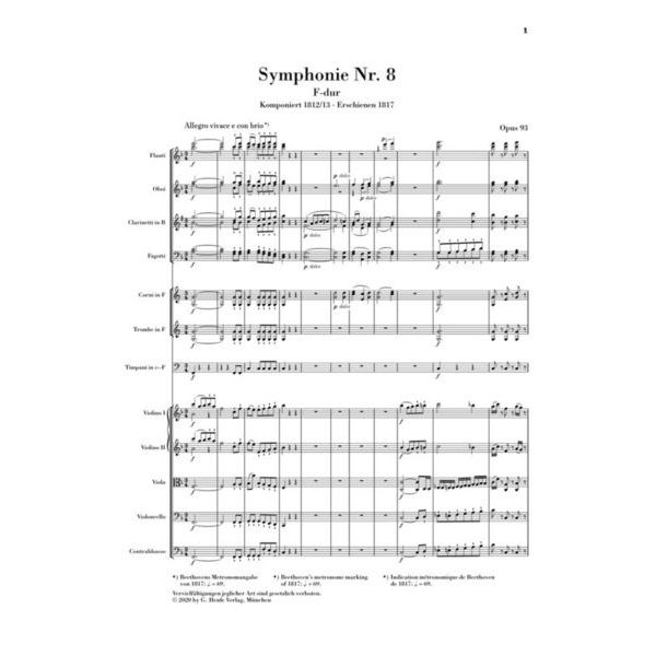 Henle Verlag Beethoven Symphonien