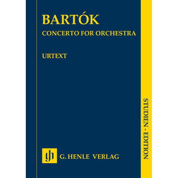 Henle Verlag Bartok Konzert für Orchester