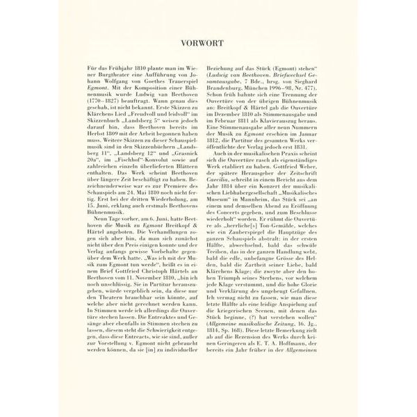 Henle Verlag Beethoven Ouvertüre zu Egmont