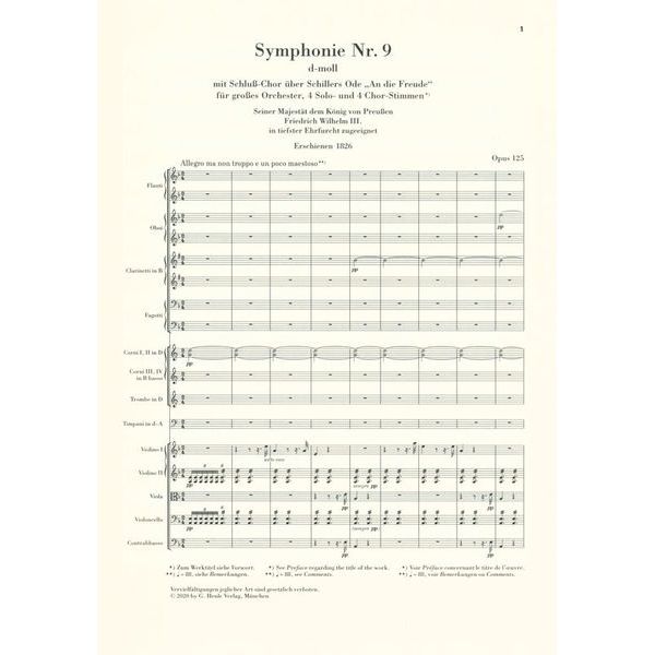 Henle Verlag Beethoven Symphonie Nr.9