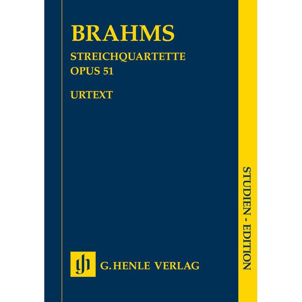 Henle Verlag Brahms Streichquartette op. 51