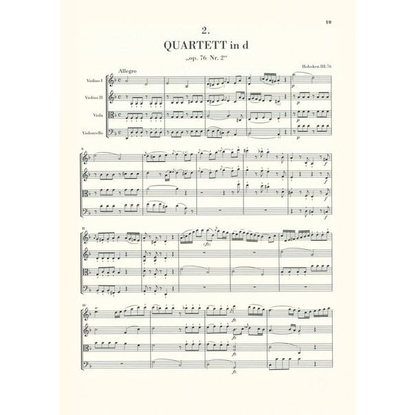 Henle Verlag Haydn Streichquartette op.76