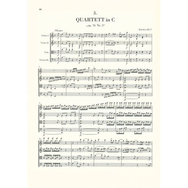 Henle Verlag Haydn Streichquartette op.76