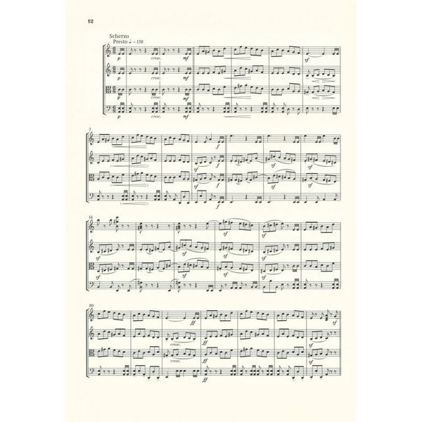 Henle Verlag Schumann Streichquartette