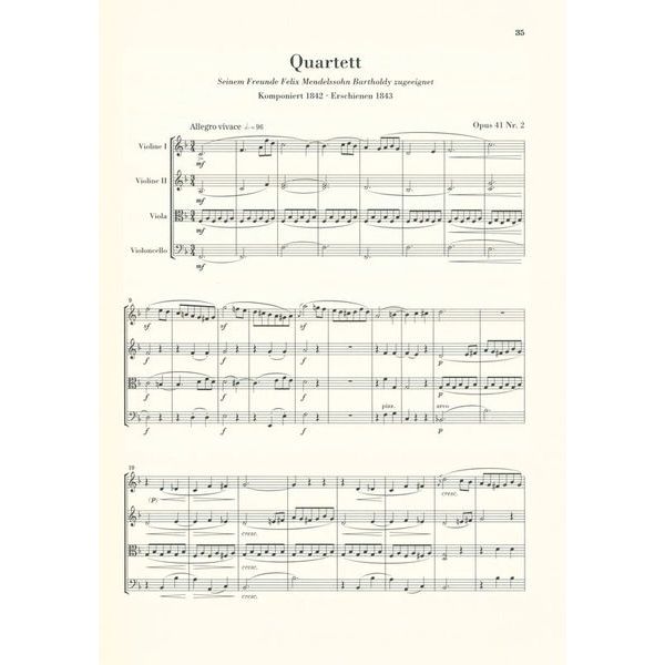 Henle Verlag Schumann Streichquartette