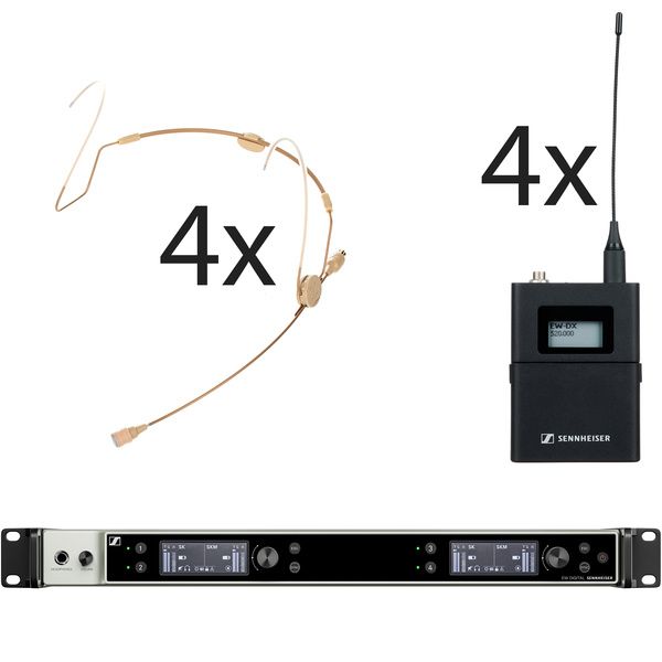 Sennheiser EW-DX 4x HSP 2 Lemo R1-9 Set