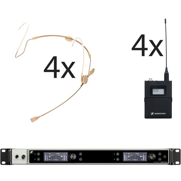 Sennheiser EW-DX 4x HSP 2 Lemo Q1-9 Set