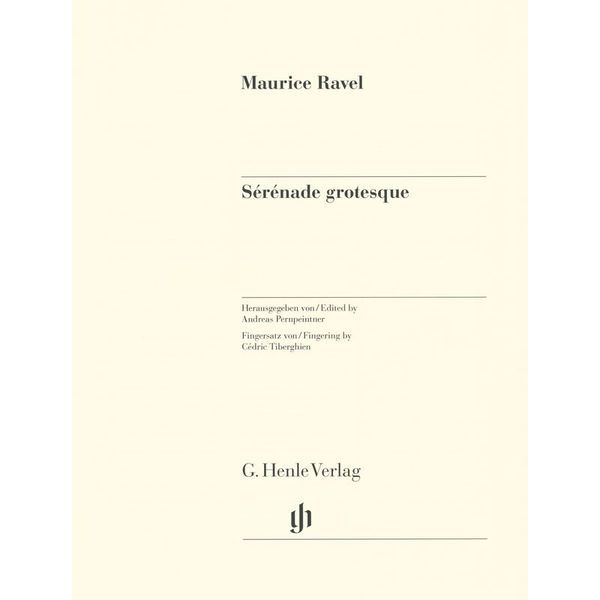 Henle Verlag Ravel Sérénade grotesque