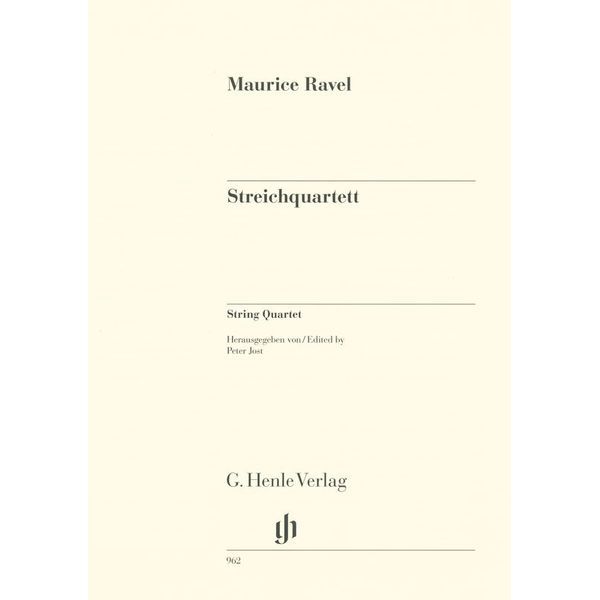 Henle Verlag Ravel Streichquartett F-Dur