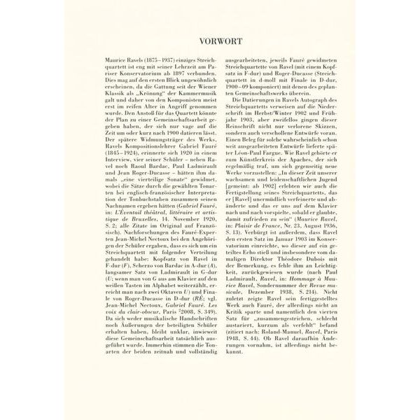 Henle Verlag Ravel Streichquartett