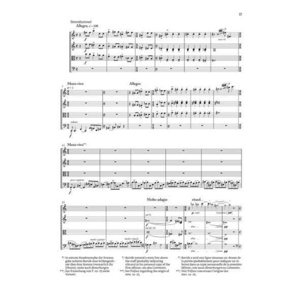 Henle Verlag Bartok Streichquartette