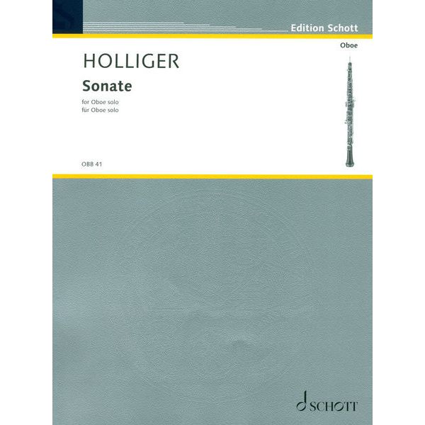 Schott Holliger Sonate Oboe