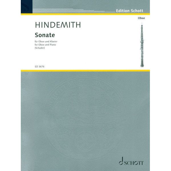 Schott Hindemith Sonate Oboe