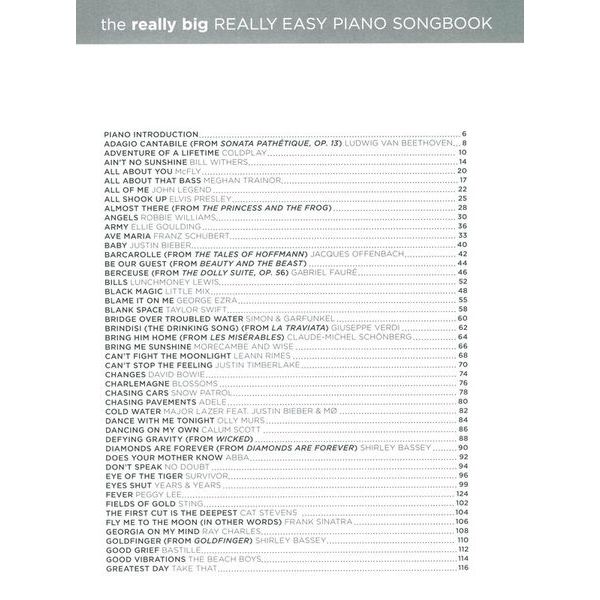 Hal Leonard Really Big Really Easy Piano