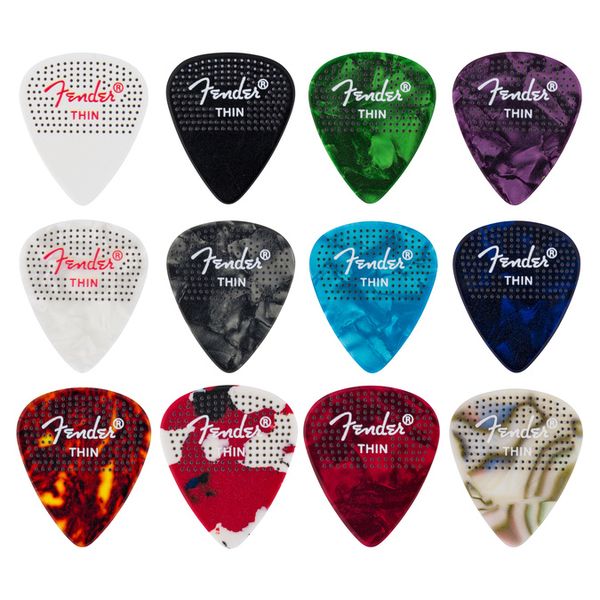 Fender 351 Dotted Celluloid 12Pk Thin