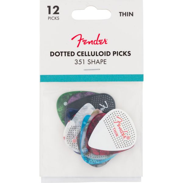 Fender 351 Dotted Celluloid 12Pk Thin