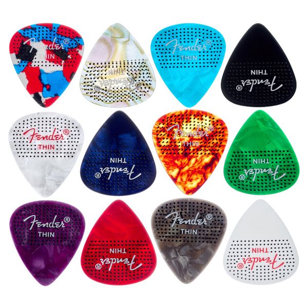 Fender 351 Dotted Celluloid 12Pk Thin