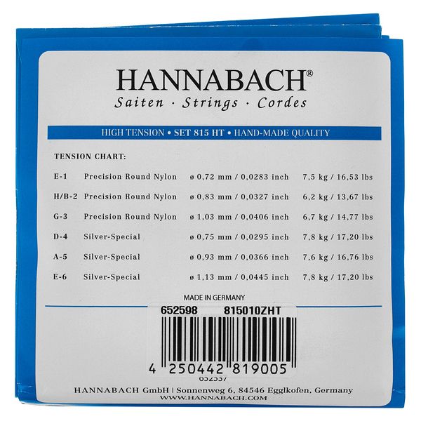 Hannabach 815 HT 10 String Classic Set