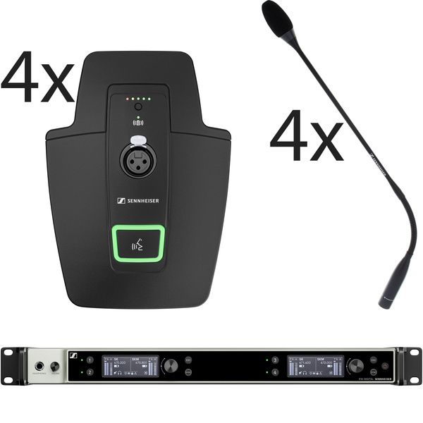 Sennheiser EW-DX 4CH Conference Set Q1-9