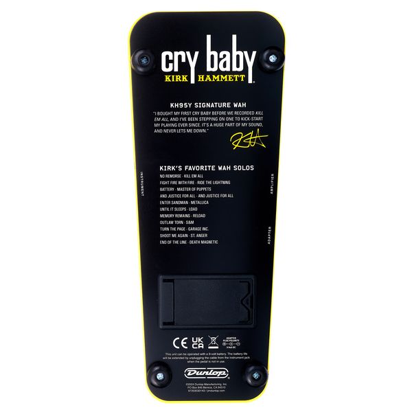 Dunlop Kirk Hammet Cry Baby Wah