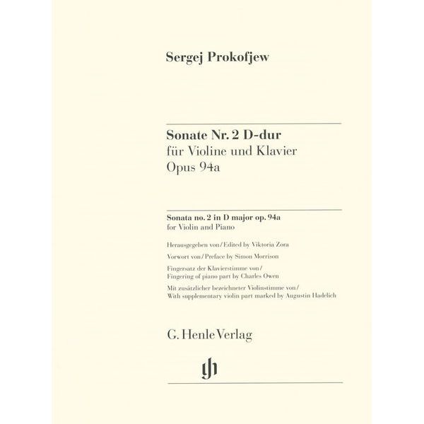 Henle Verlag Prokofjew Sonate Nr. 2