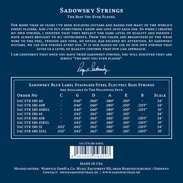 Sadowsky Blue Label Bass 6 032-130