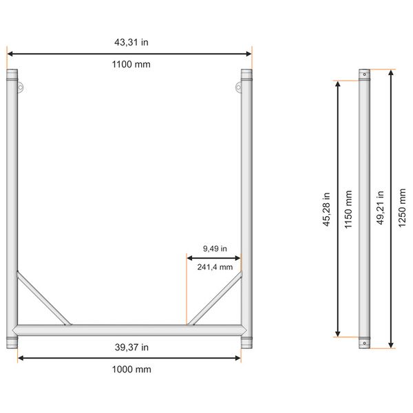 Global Truss UTOP100-B Black