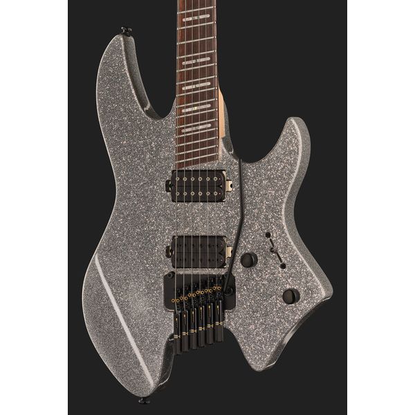 Larry Carlton X6 Headless 6 Silver Sparkle