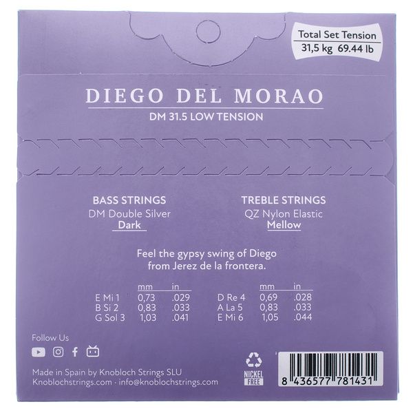 Knobloch Strings Full Set Diego Del Morao 31.5