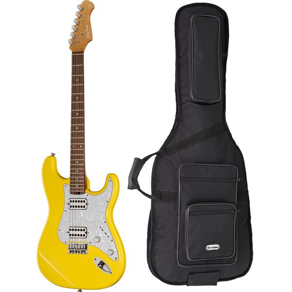 Harley Benton ST-Modern HH Plus Yellow w/Bag