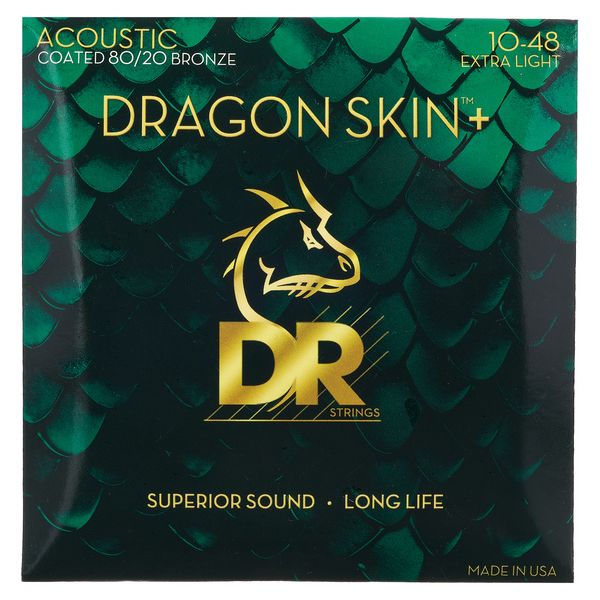 DR Strings Dragon Skin+ DA8-10 Coated