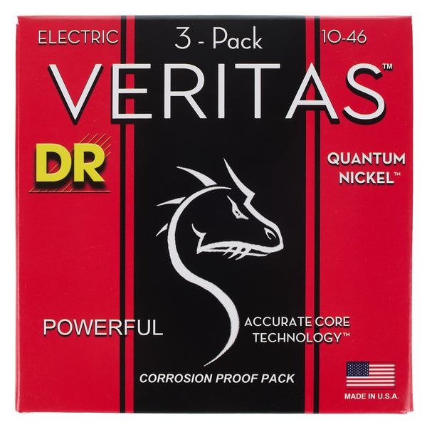 DR Strings Veritas VTE-10 3-Pack