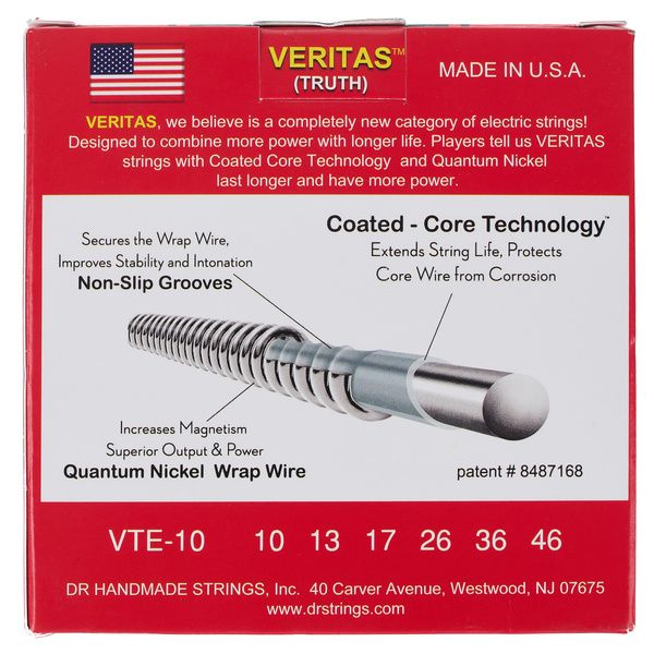 DR Strings Veritas VTE-10 3-Pack