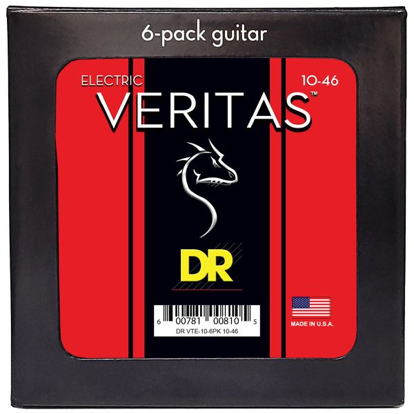 DR Strings Veritas VTE-10 6-Pack