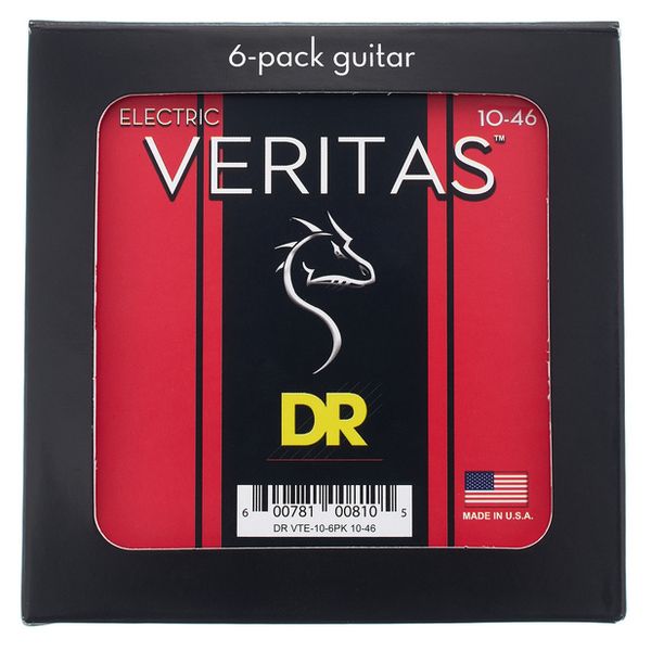 DR Strings Veritas VTE-10 6-Pack