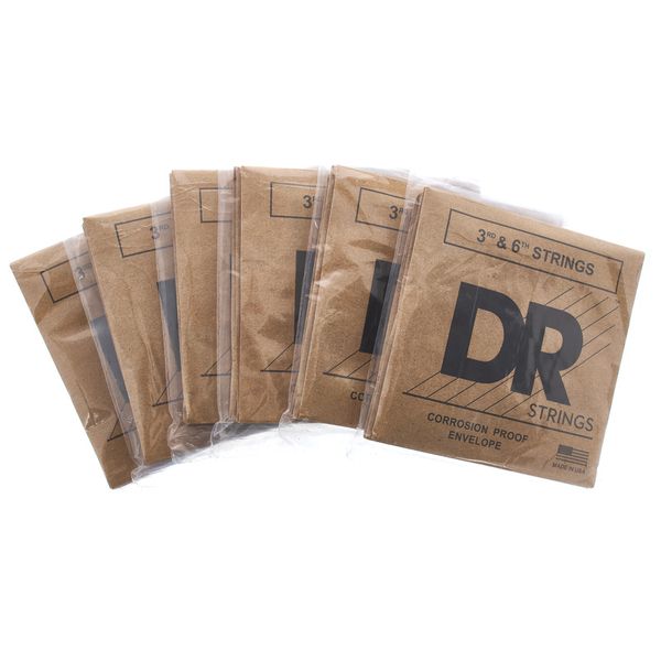 DR Strings Pure Blues PHR-9 6-Pack