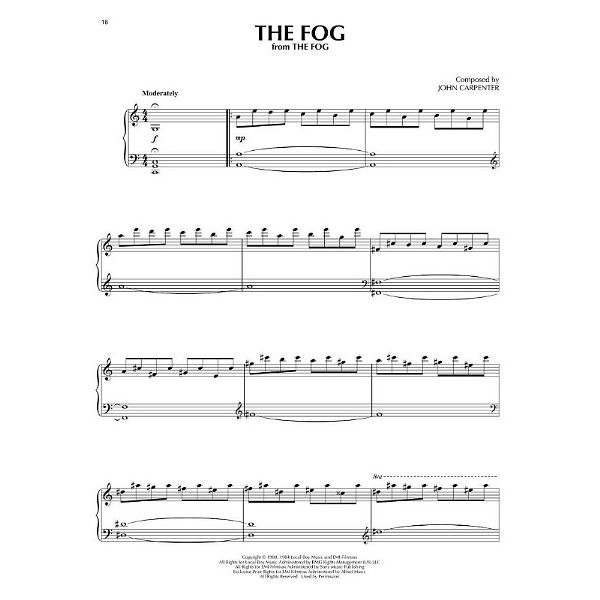 Hal Leonard John Carpenter Sheet Music