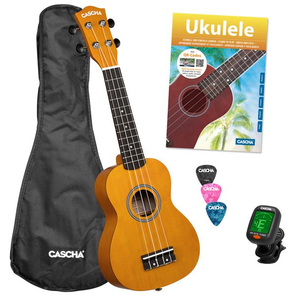 Cascha Soprano Uke Linden Set YLW