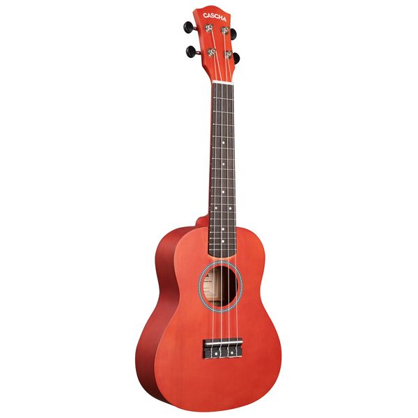 Cascha Concert Uke Linden Set RED