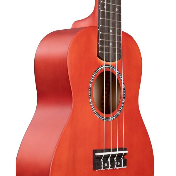 Cascha Concert Uke Linden Set RED